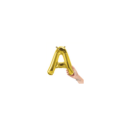 Letra A dorado 14"
