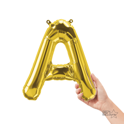 Letra A dorado 14"