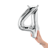 Número 4 plata 14"
