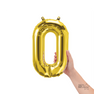 Número 0 dorado 14"