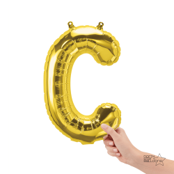 Letra C dorado 14"