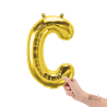 Letra C dorado 14"