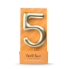 Vela de Cera dorada 8.5 cm número 5