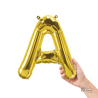 Letra A dorado 14"