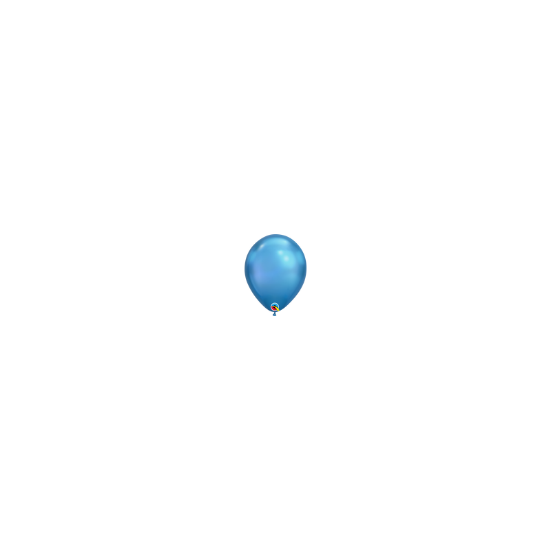 Chrome balloons 11" (100pz) Blue