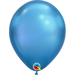 Chrome balloons 11" (100pz) Blue