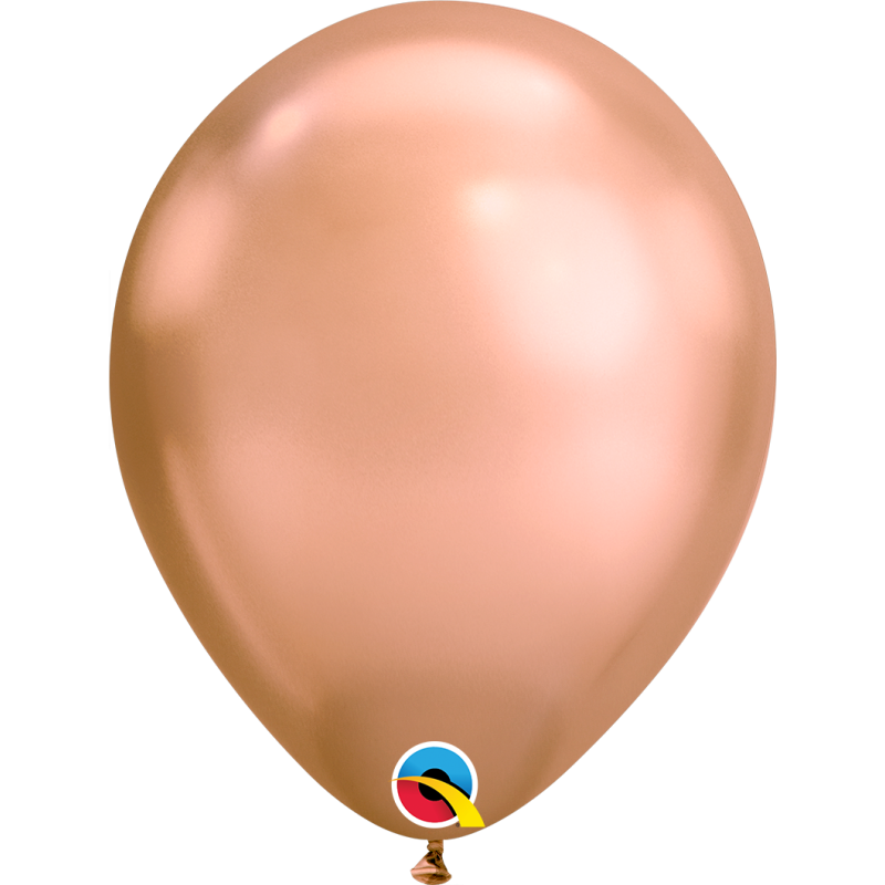 Chrome balloons 11" (100pz) Rose gold