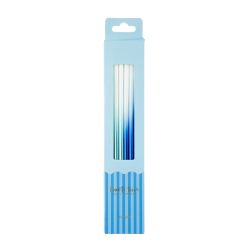 Velas de Happy Birthday Ombre Blue