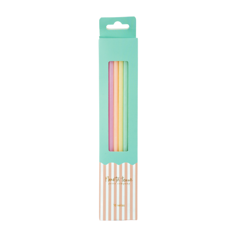 Velas de Happy Birthday Pastel