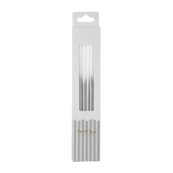 Velas de Happy Birthday Ombre Silver