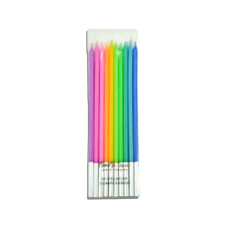 Velas de Cumpleaños Multicolor 10pz