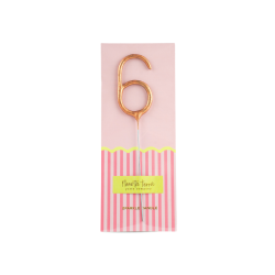 Vela bengala Foil Pack Rose Gold 6