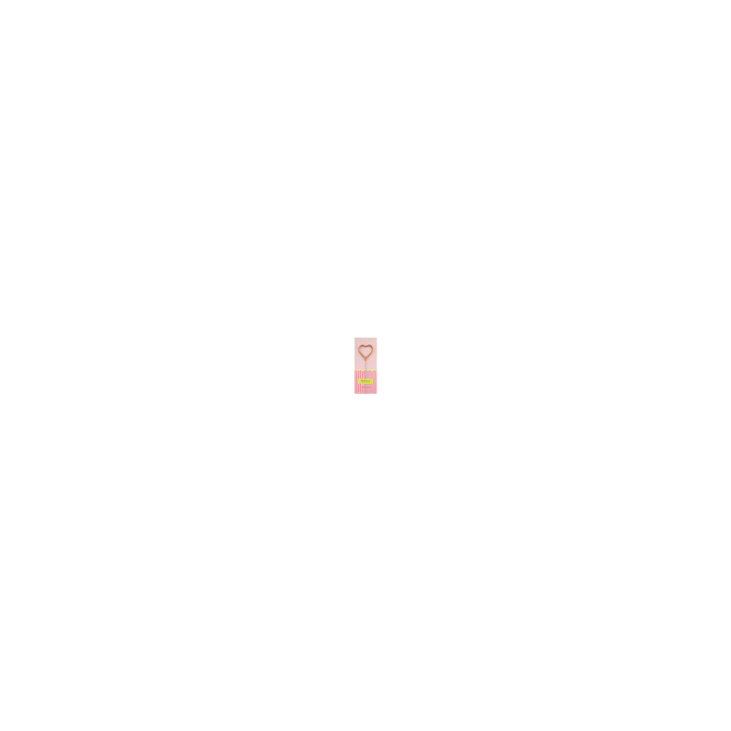 Vela bengala Foil Pack Rose Gold Corazón