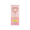 Vela bengala Foil Pack Rose Gold Corazón