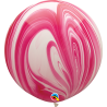 Super Agata 30" Gigante (2pz) Rojo Blanco