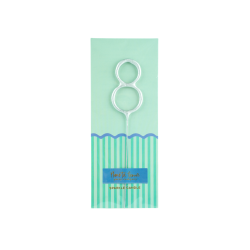 Vela bengala Foil Pack Plata 8