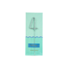 Vela bengala Foil Pack Plata 4