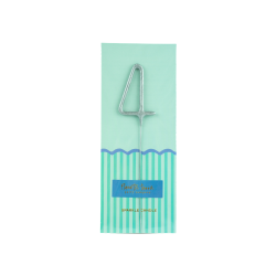 Vela bengala Foil Pack Plata 4