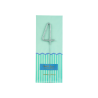 Vela bengala Foil Pack Plata 4