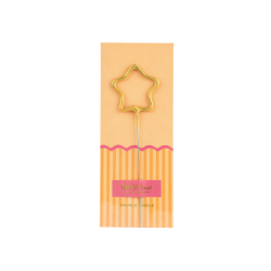 Vela bengala Foil Pack Dorada Estrella