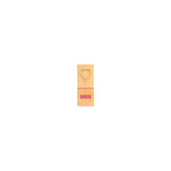 Vela bengala Foil Pack Dorada Corazón
