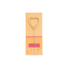 Vela bengala Foil Pack Dorada Corazón