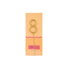 Vela bengala Foil Pack Dorada 8