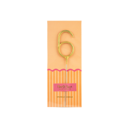 Vela bengala Foil Pack Dorada 6