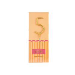 Vela bengala Foil Pack Dorada 5