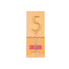 Vela bengala Foil Pack Dorada 5