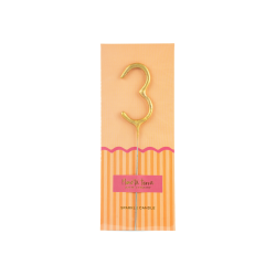 Vela bengala Foil Pack Dorada 3