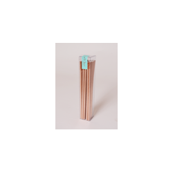 Popotes de cartón rose gold 25pz