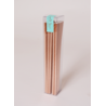Popotes de cartón rose gold 25pz