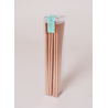Popotes de cartón rose gold 25pz
