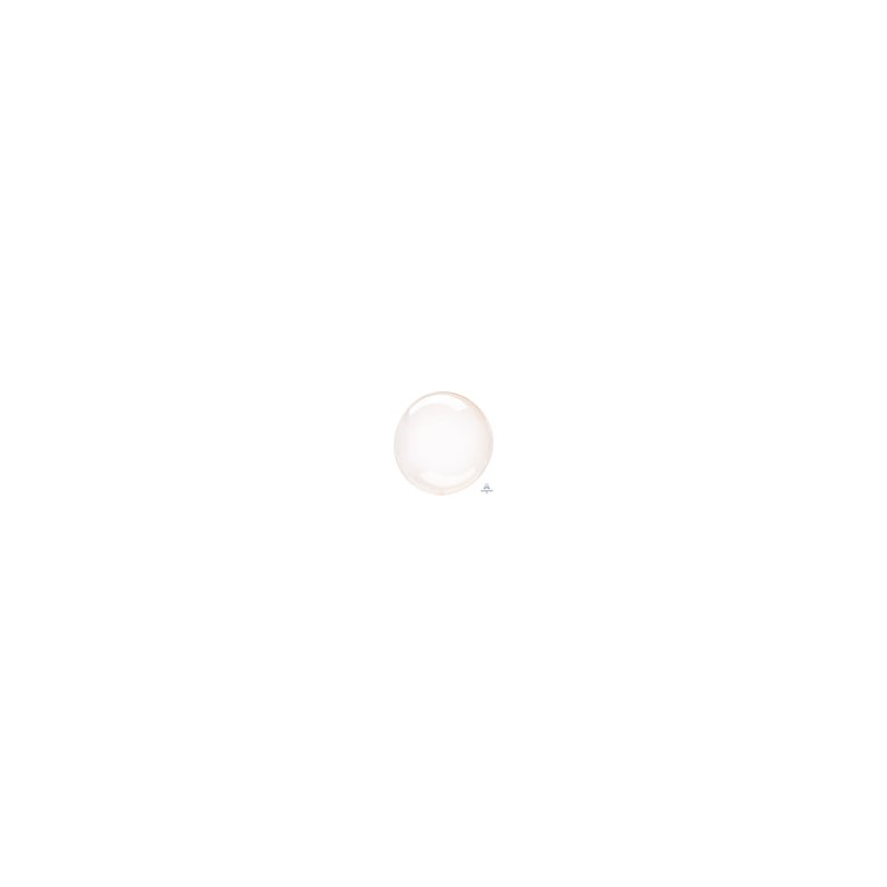 Crystal Clearz Balloon Orange 24"