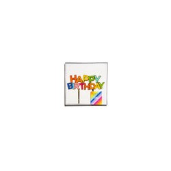 Cake topper "Happy Birthday" oro/multicolor