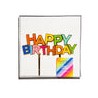 Cake topper "Happy Birthday" oro/multicolor