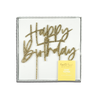 Cake topper glitter dorado "Happy Birthday"