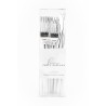 Cubiertos Premium Party Supplies White and Silver Pack 32PK