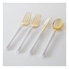 Neo Classic White and Gold Cutlery 32PK
