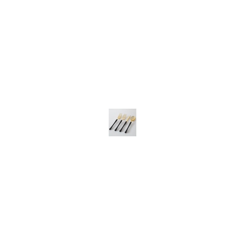 Neo Classic Black and Gold Cutlery 32PK