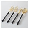 Neo Classic Black and Gold Cutlery 32PK