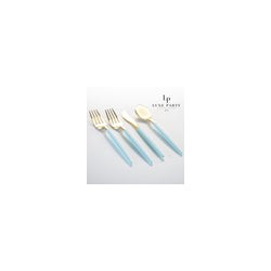 Mint and Gold combo Cutlery Pack 32PK
