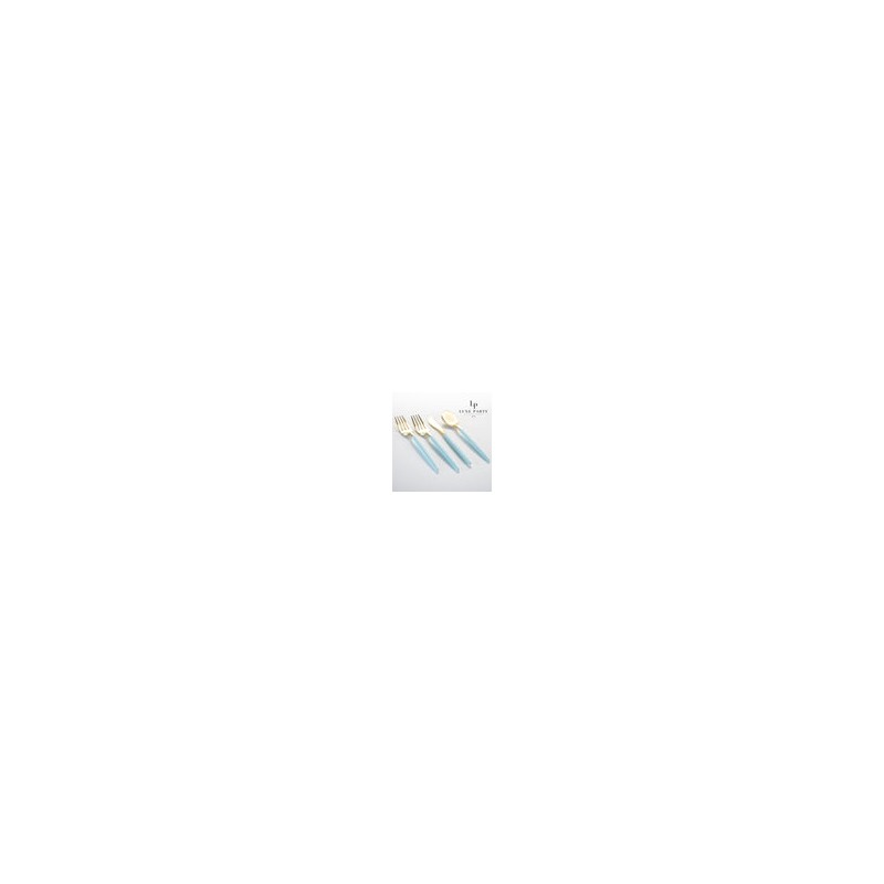 Mint and Gold combo Cutlery Pack 32PK