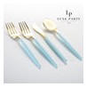 Mint and Gold combo Cutlery Pack 32PK