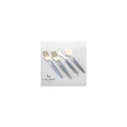 Grey and Gold combo Cutlery Pack 32PK