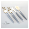 Grey and Gold combo Cutlery Pack 32PK