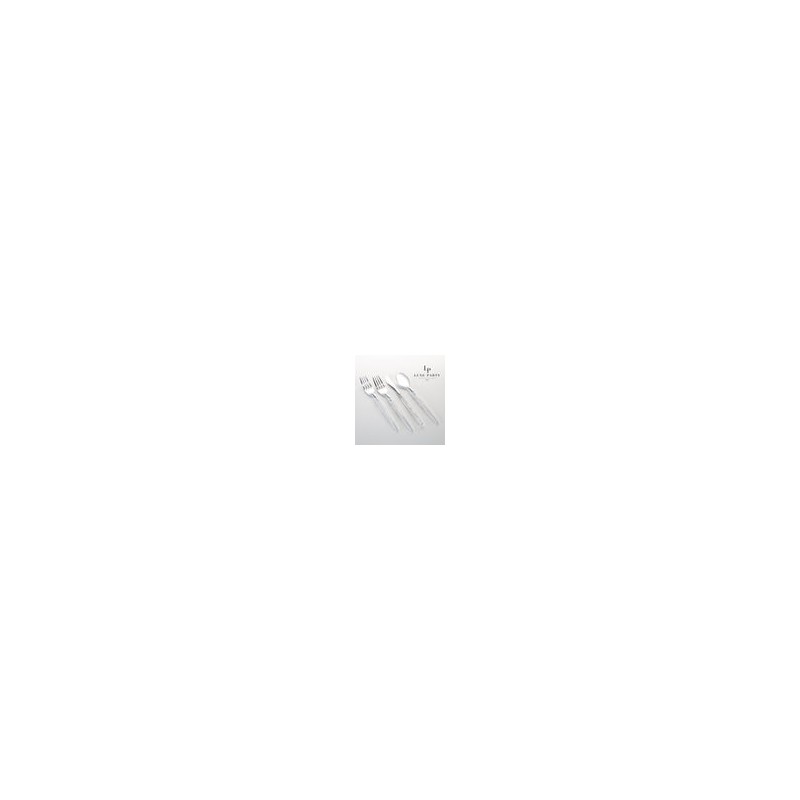 Clear and Silver Glitter Cutlery Pk 32PK