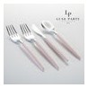 Blush and Silver Cutlery Pack 32PK