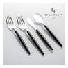 Black and Silver Cutlery Pack 32PK